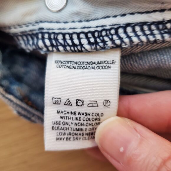 Free People Boho Button-Fly Jean Shorts - Picture 7 of 9